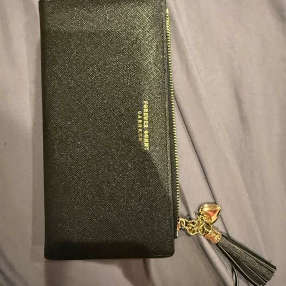 Forever Sunny Carrken Black Long Wallet